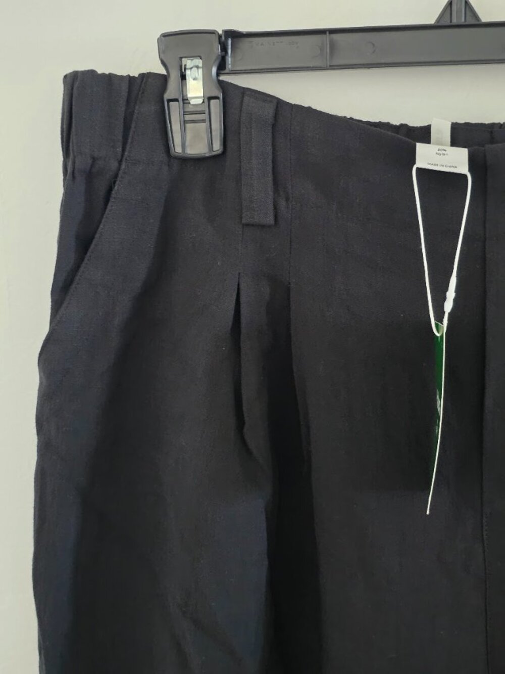 Halara Flex High Waisted Pleated Wide Leg Work Trousers Pants Black XL Tall - Picture 5 of 10